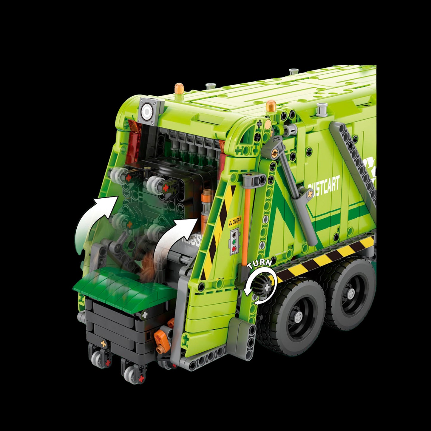 Functional Garbage Truck (1468 pcs)