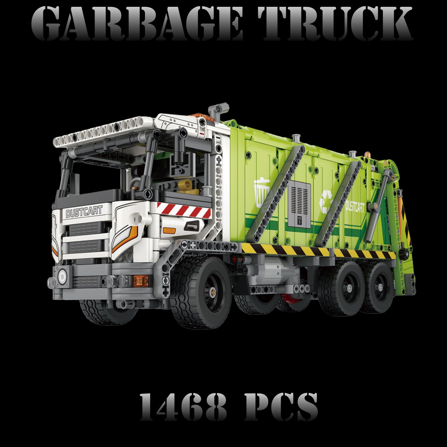 Functional Garbage Truck (1468 pcs)
