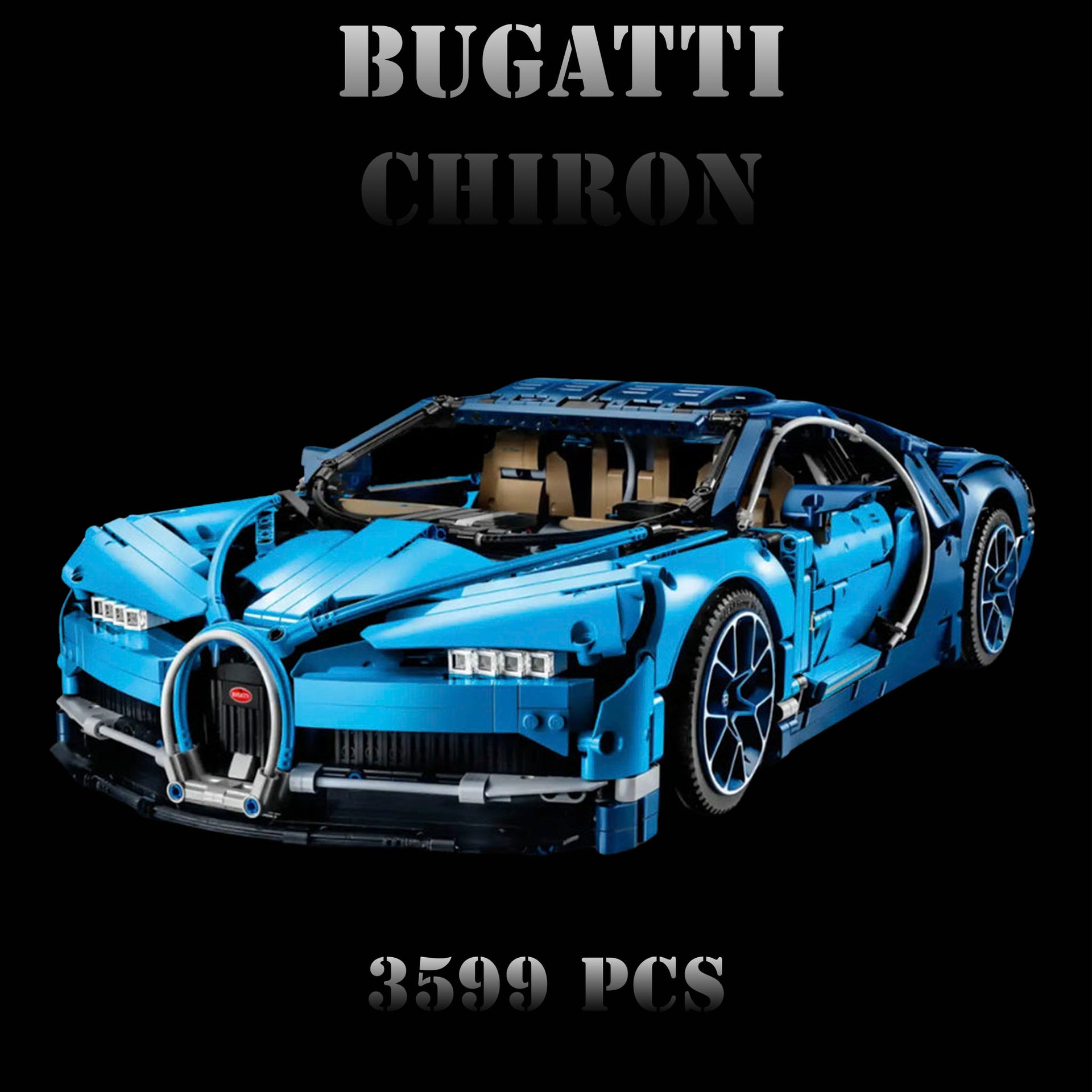 Bugatti Chiron Azul (3599 pcs)