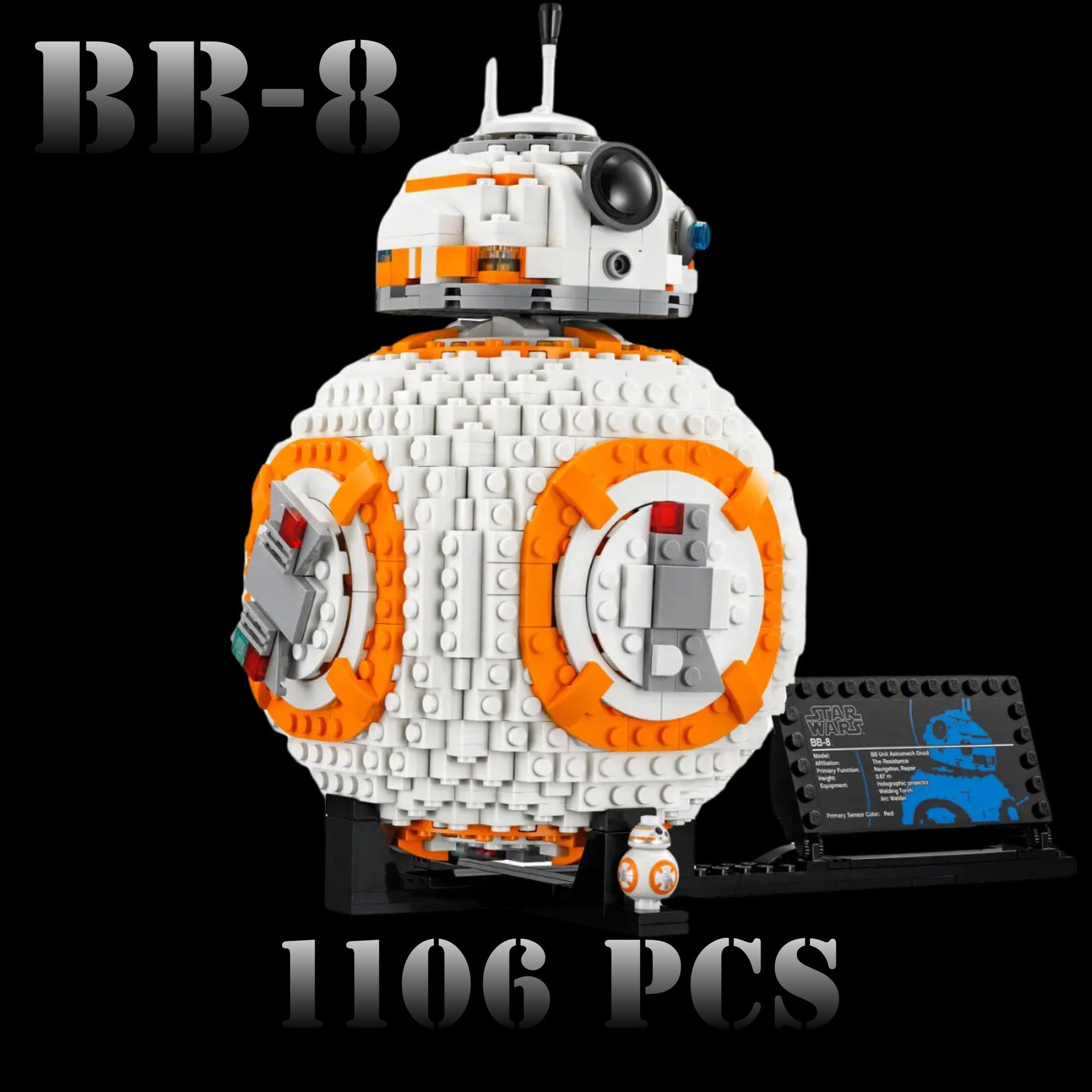 BB-8 (1106 Pieces) – The Most Charming Droid in the Galaxy!